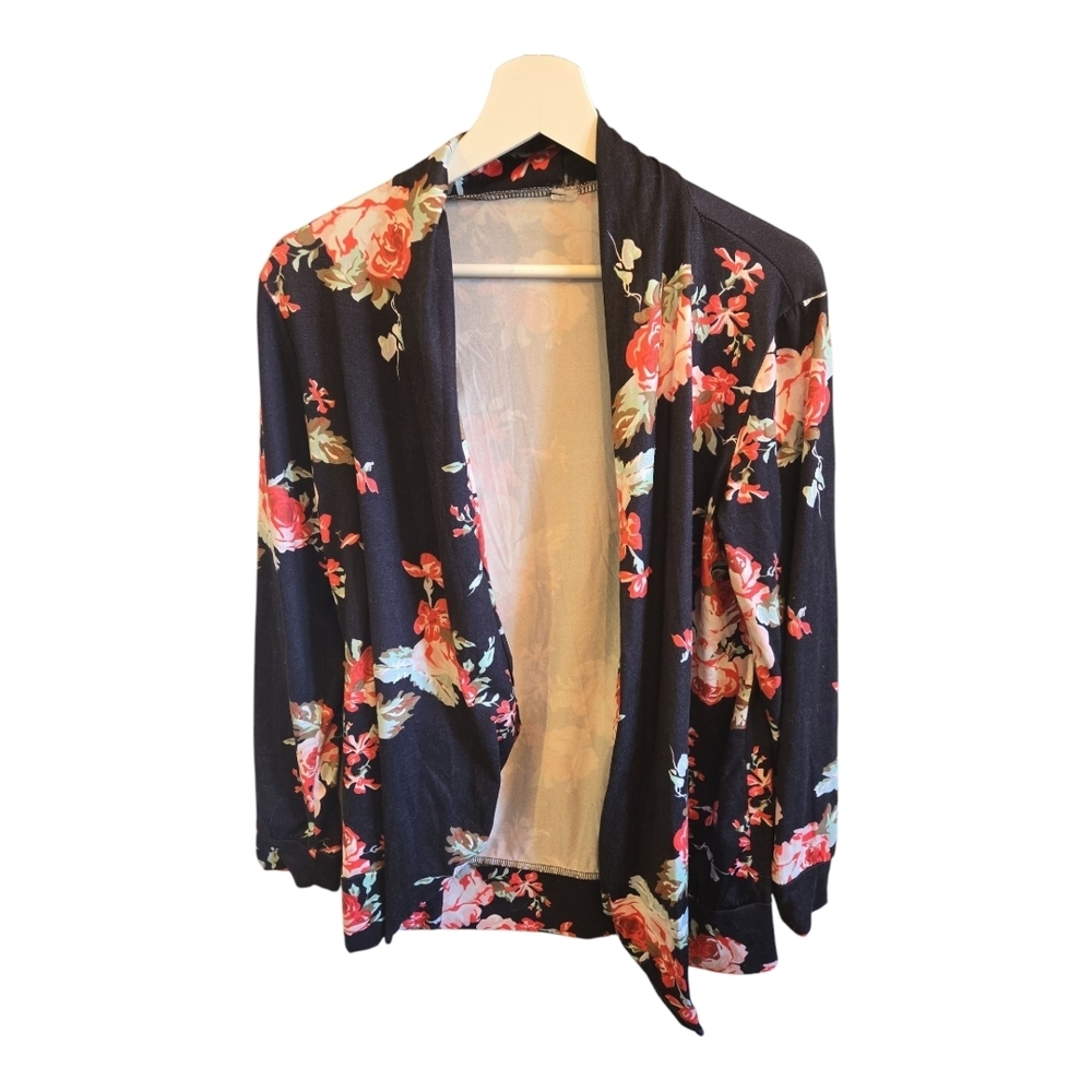 Floral Kimono Cardigan - Picture 3 of 4